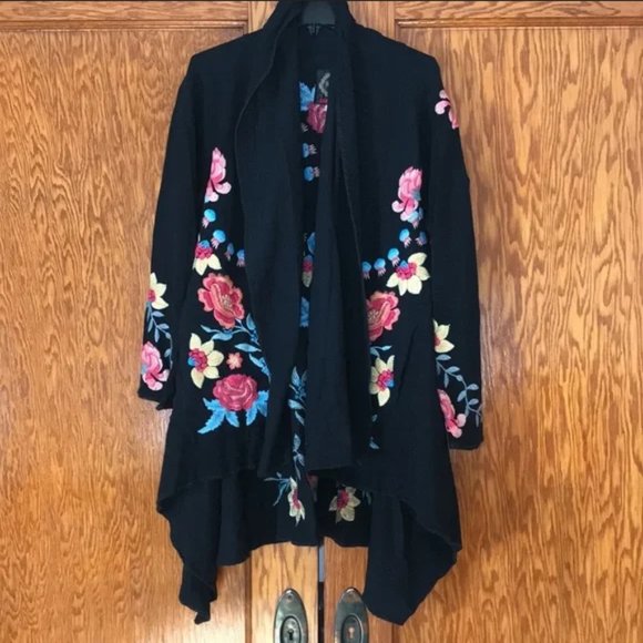 JOHNNY WAS Iryah Wrap Sweater Size M Romantic Feminine NEW WITH TAGS - Picture 8 of 12